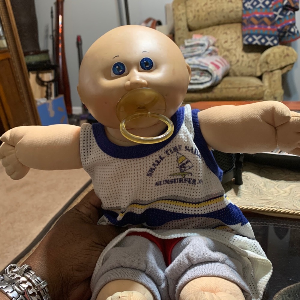 Vintage Cabbage Patch Boy with pacifier